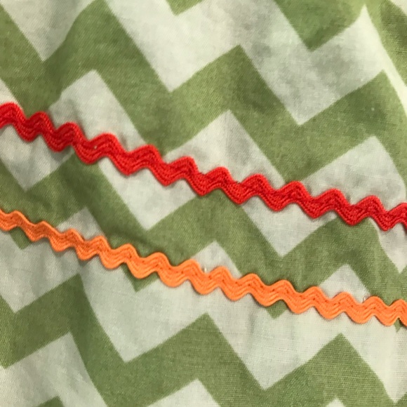 Anavini Hand Smocked Pumpkin Dress Rick Rack Size 2 - Picture 5 of 6